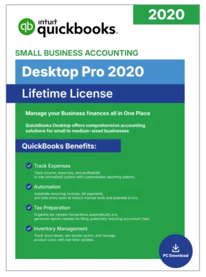 QuickBooks Desktop Pro 2020 - No Subscription